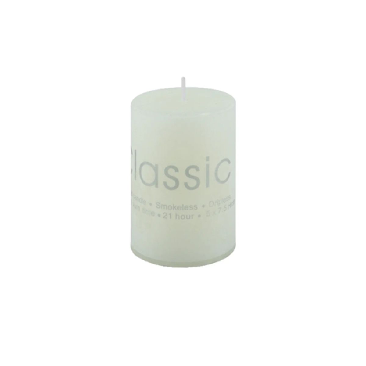 GENERICO - Set 6 Vela Aromática Cilindro 5cm Blanco
