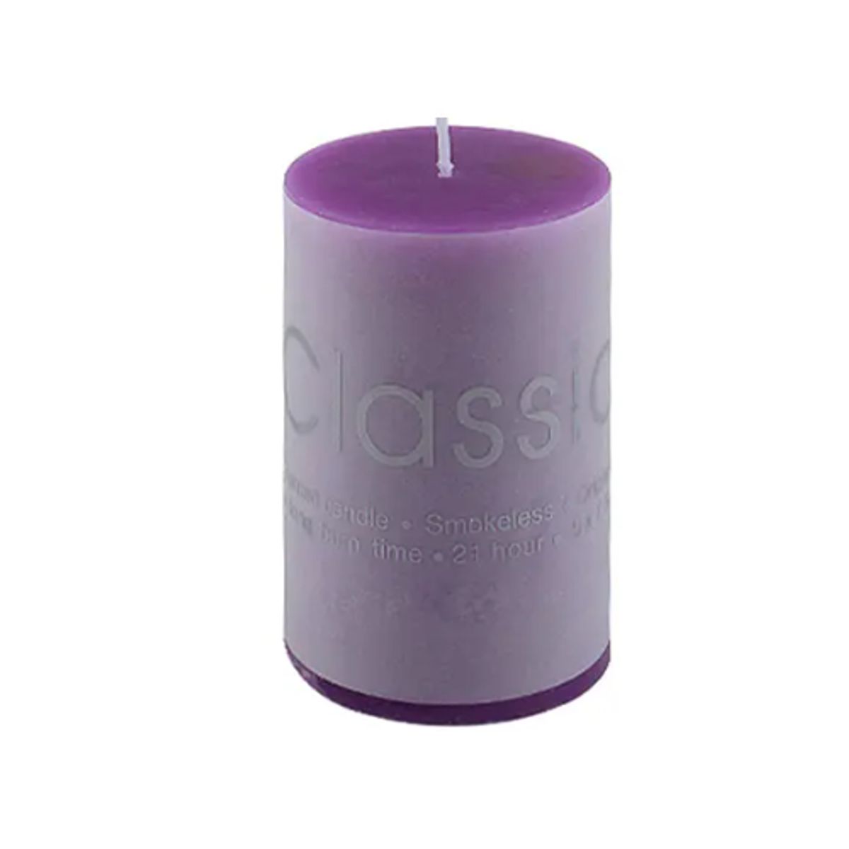GENERICO - Set 6 Vela Aromática Cilindro 10 cm Purpura