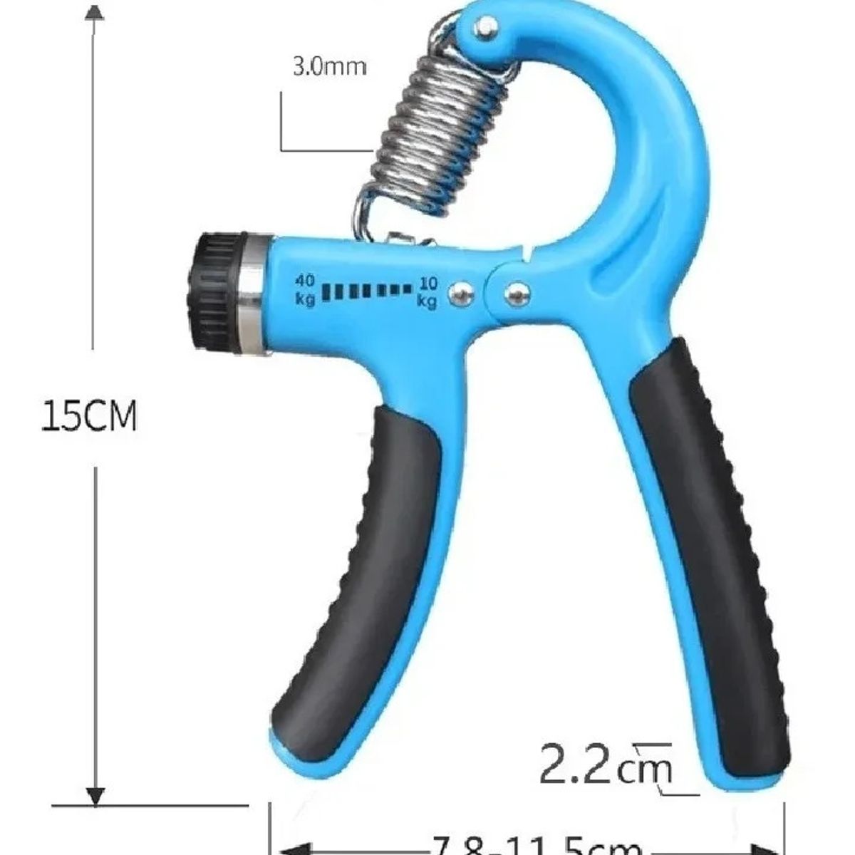 GENERICO - Hand Grip Agarre Mano Muñeca  Regulable 10-40Kg