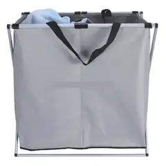 GENERICO - Cestos De Ropa Plegable Canastos Para Ropa Sucia Doble Color Gris Claro