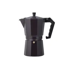 BERGNER - Cafetera Italiana Premium 9 Tazas Aluminio Charcoal