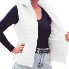 LIKE SHOP - Parka Sin Mangas Chaqueta Mujer Colores H62