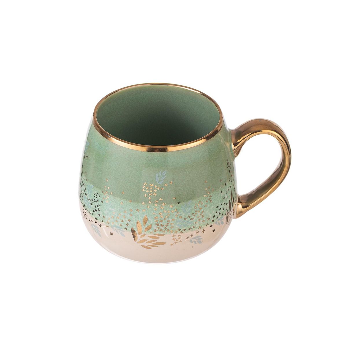 ADAGIO TEAS - Taza Cerámica Turquoise Blowy Petals 425 ml