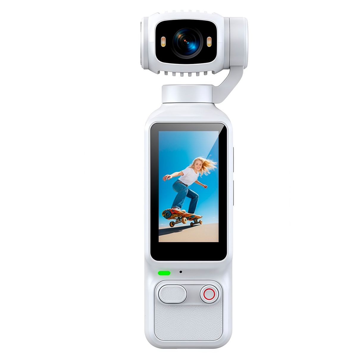 RENVMEXY - Cámara de Mano 4K Portátil 180° Girable para Deporte y VLOG