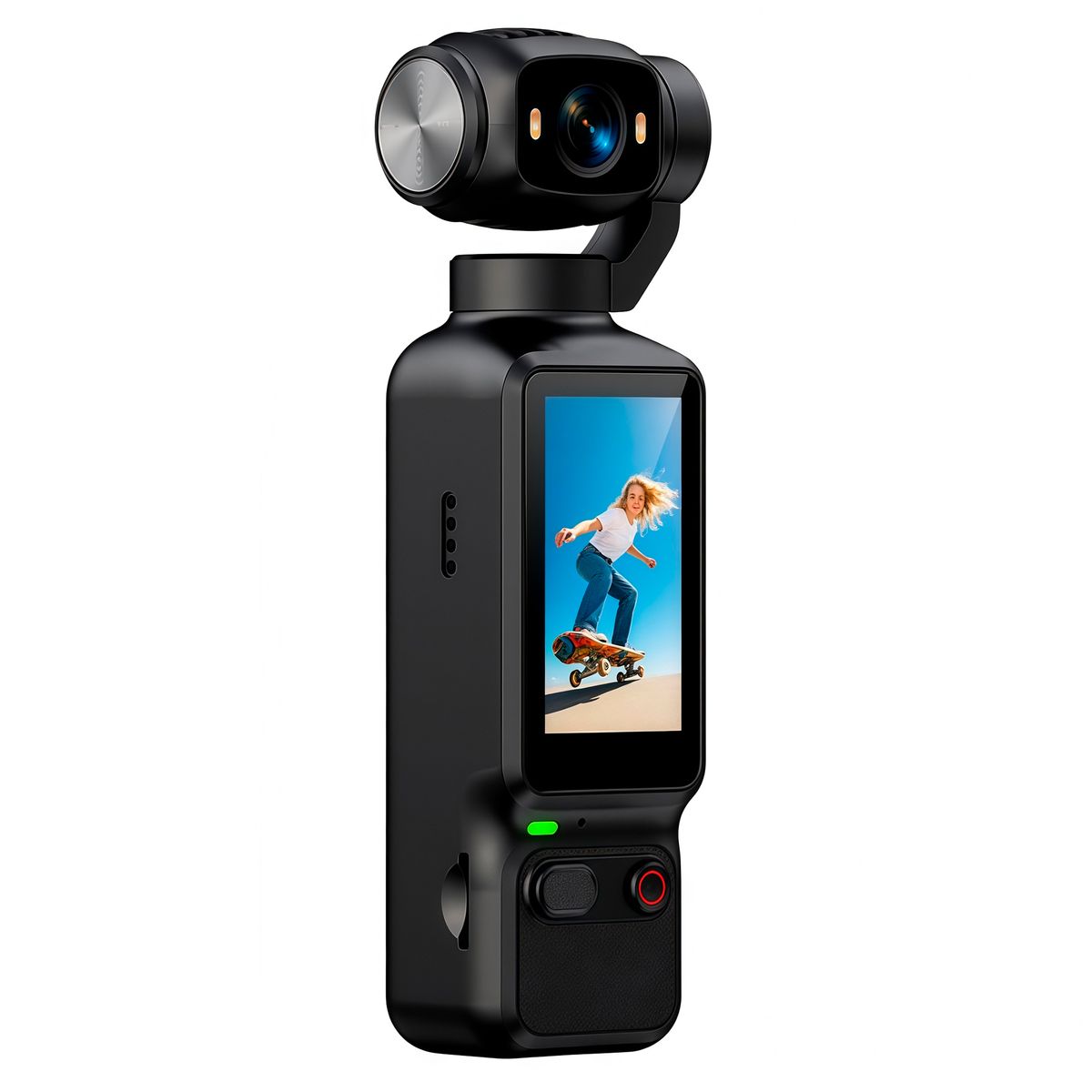 RENVMEXY - Cámara de Mano 4K Portátil 180° Girable para Deporte y VLOG