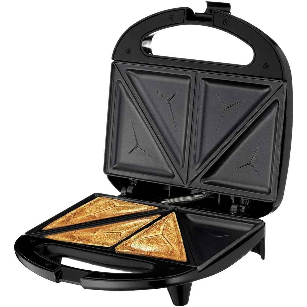 GENERICO - Sandwichera Eléctrica Triangular Doble Tostadora 1200w