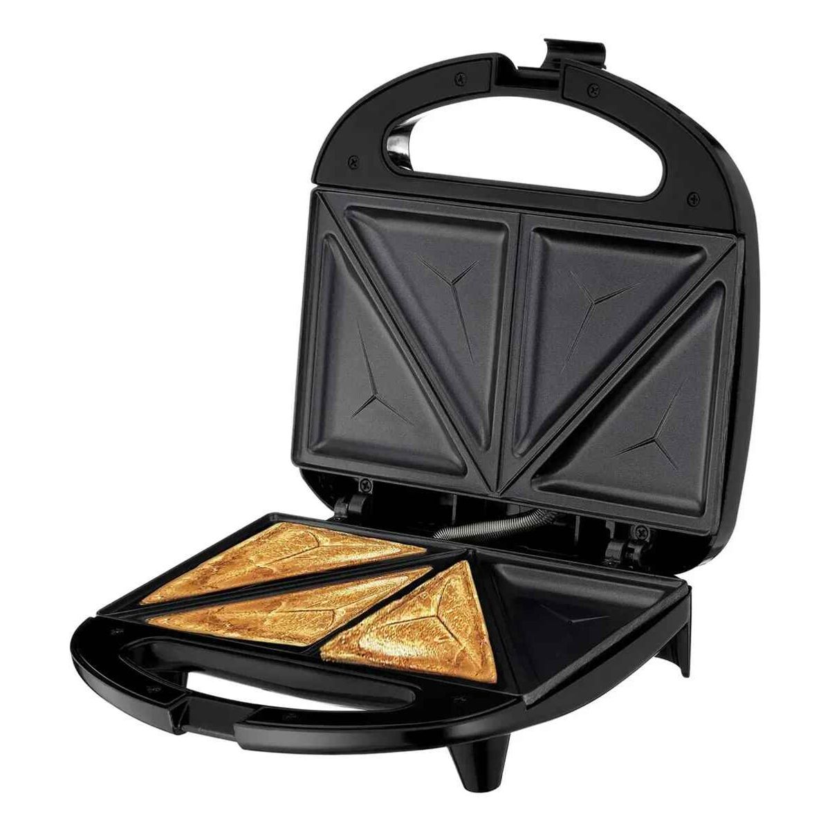 GENERICO - Sandwichera Eléctrica Triangular Doble Tostadora 1200w