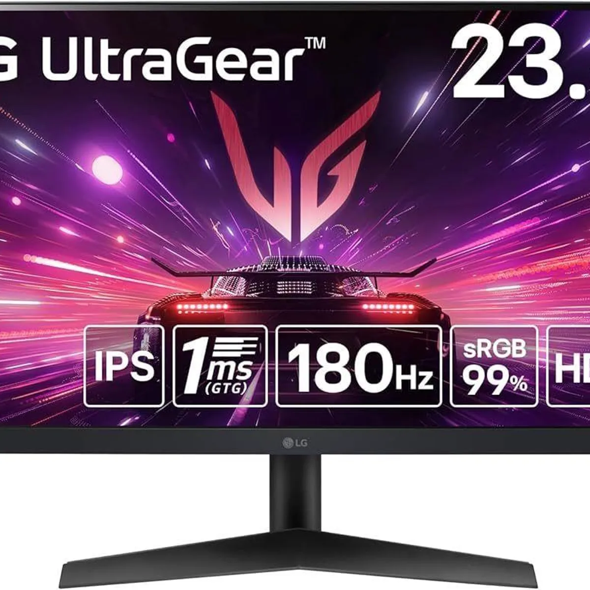 LG - MONITOR LG 24" GAMER 180HZ ULTRAGEAR IPS FHD 1MS 24GS60F-B