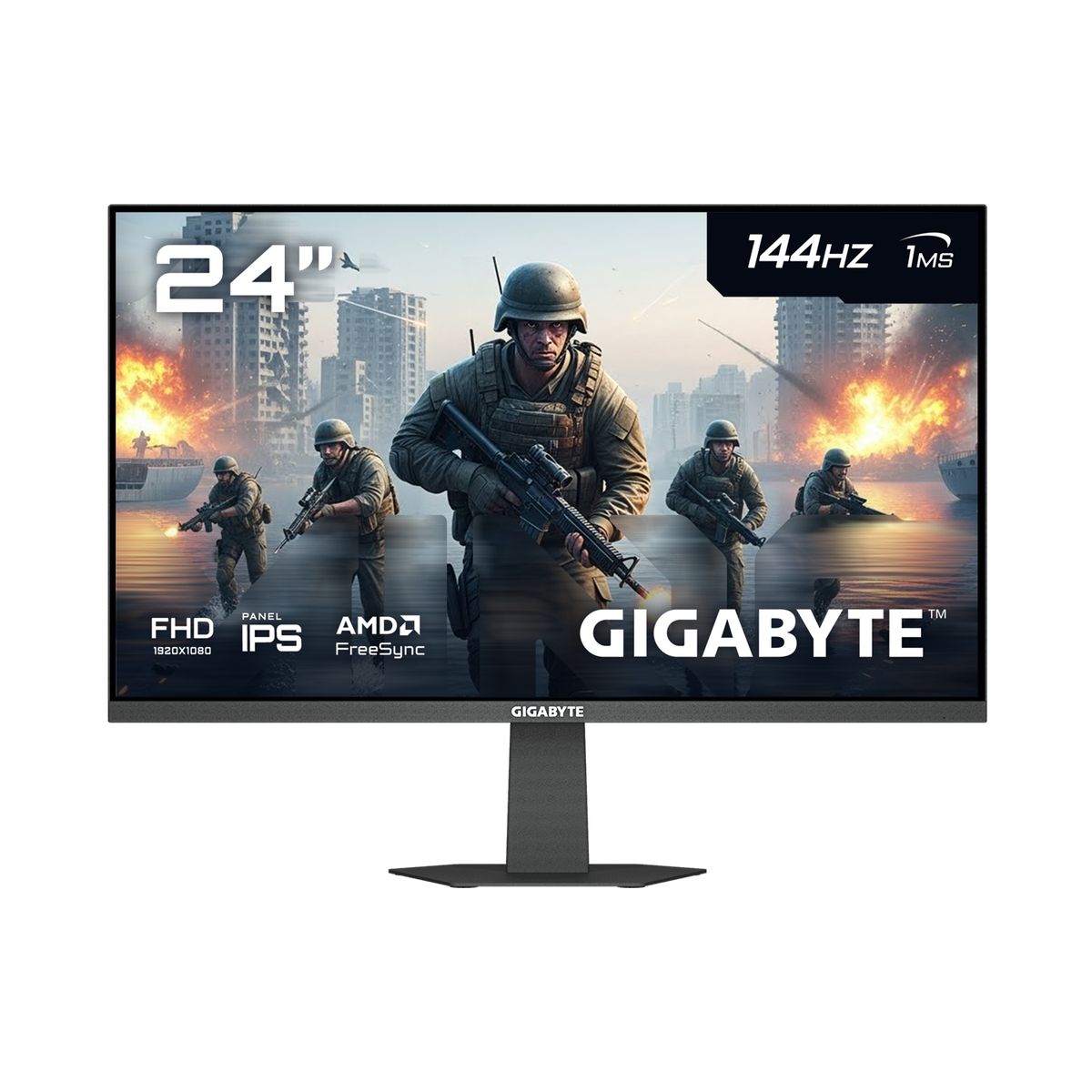 GIGABYTE - MONITOR GAMER 24" GIGABYTE 144HZ IPS FHD FREESYNC GS24F14