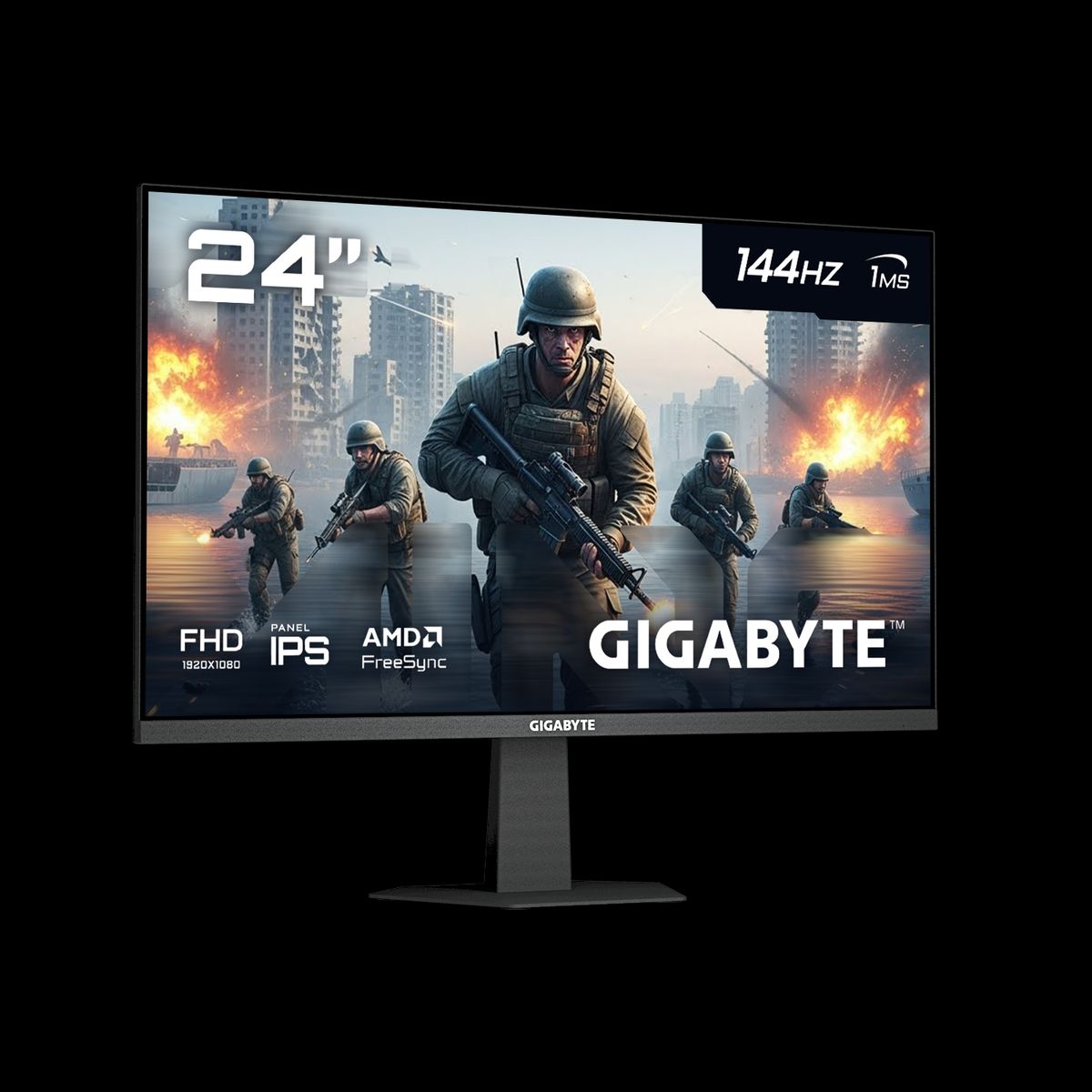 GIGABYTE - MONITOR GAMER 24" GIGABYTE 144HZ IPS FHD FREESYNC GS24F14