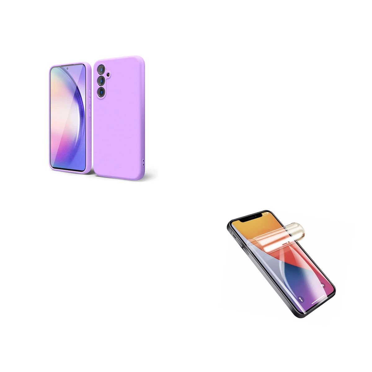 JOIGO - Carcasa Lamina Clear Para Samsung A17 Lila