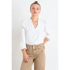 IO - Blusa Lisa Mujer Crudo
