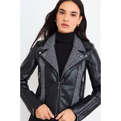 IO - Casaca Lisa Mujer Negro