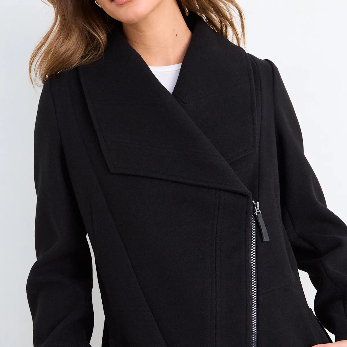 IO - Chaqueton Liso Mujer Negro Io