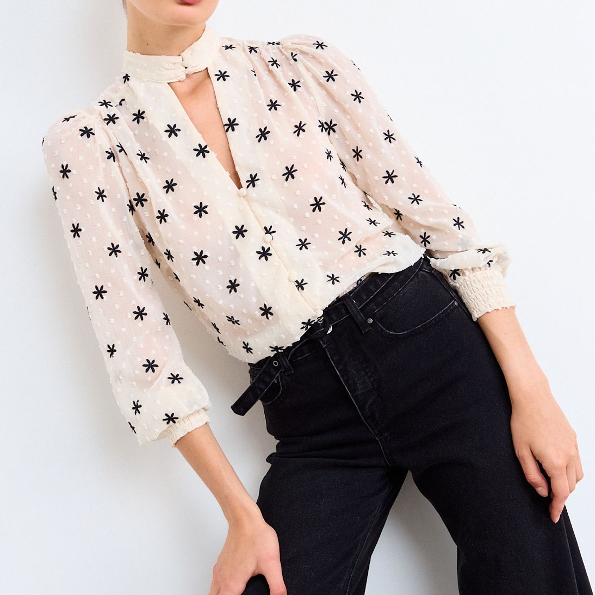IO - Blusa Fantasia Mujer Crudo Io