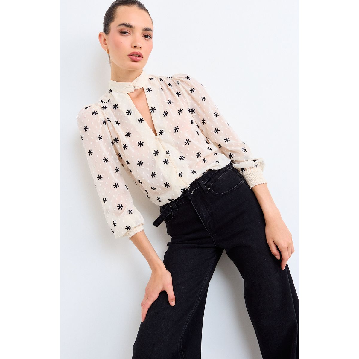 IO - Blusa Fantasia Mujer Crudo Io