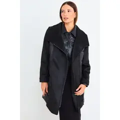 ASH - Chaquetón Liso Mujer Negro