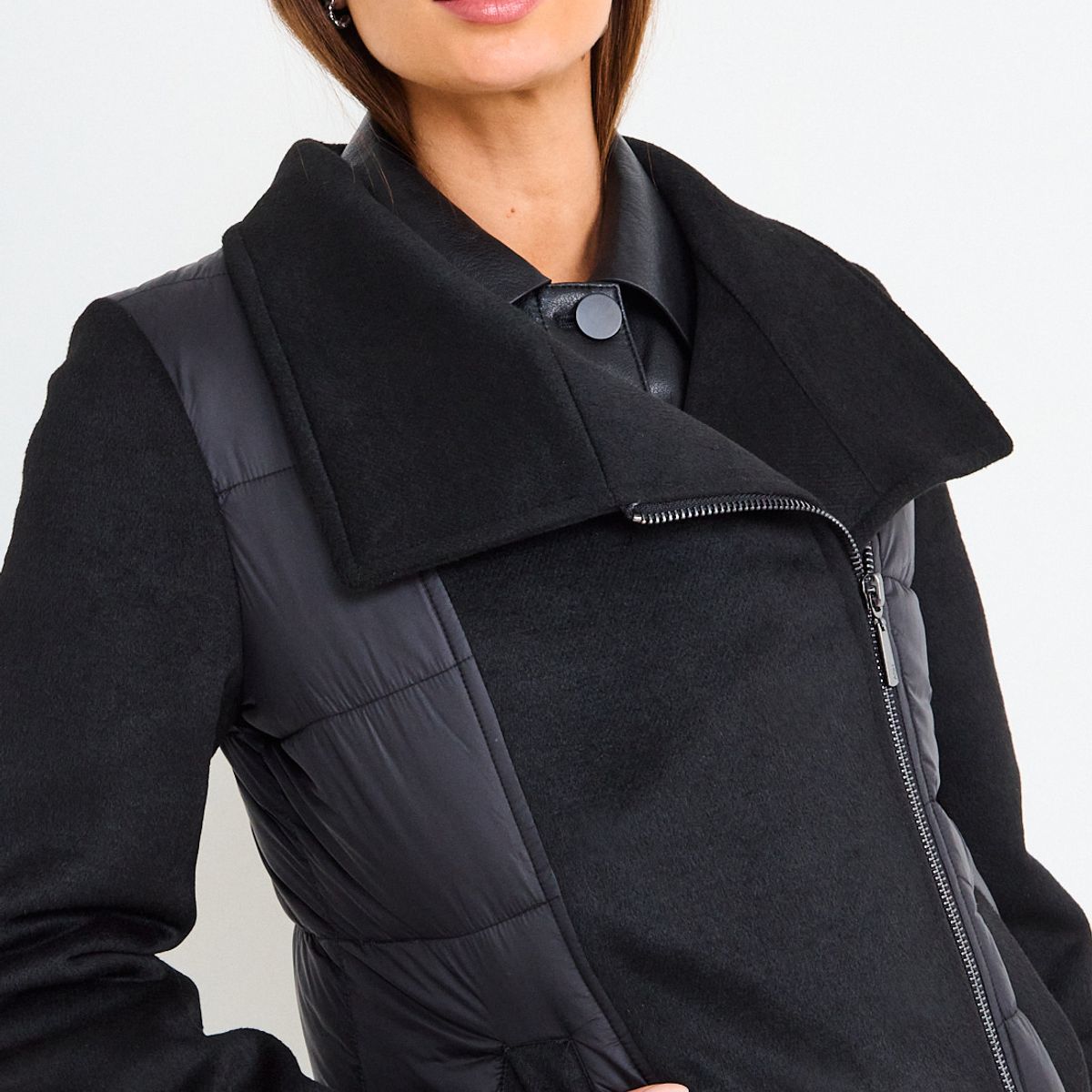 ASH - Chaquetón Liso Mujer Negro Ash