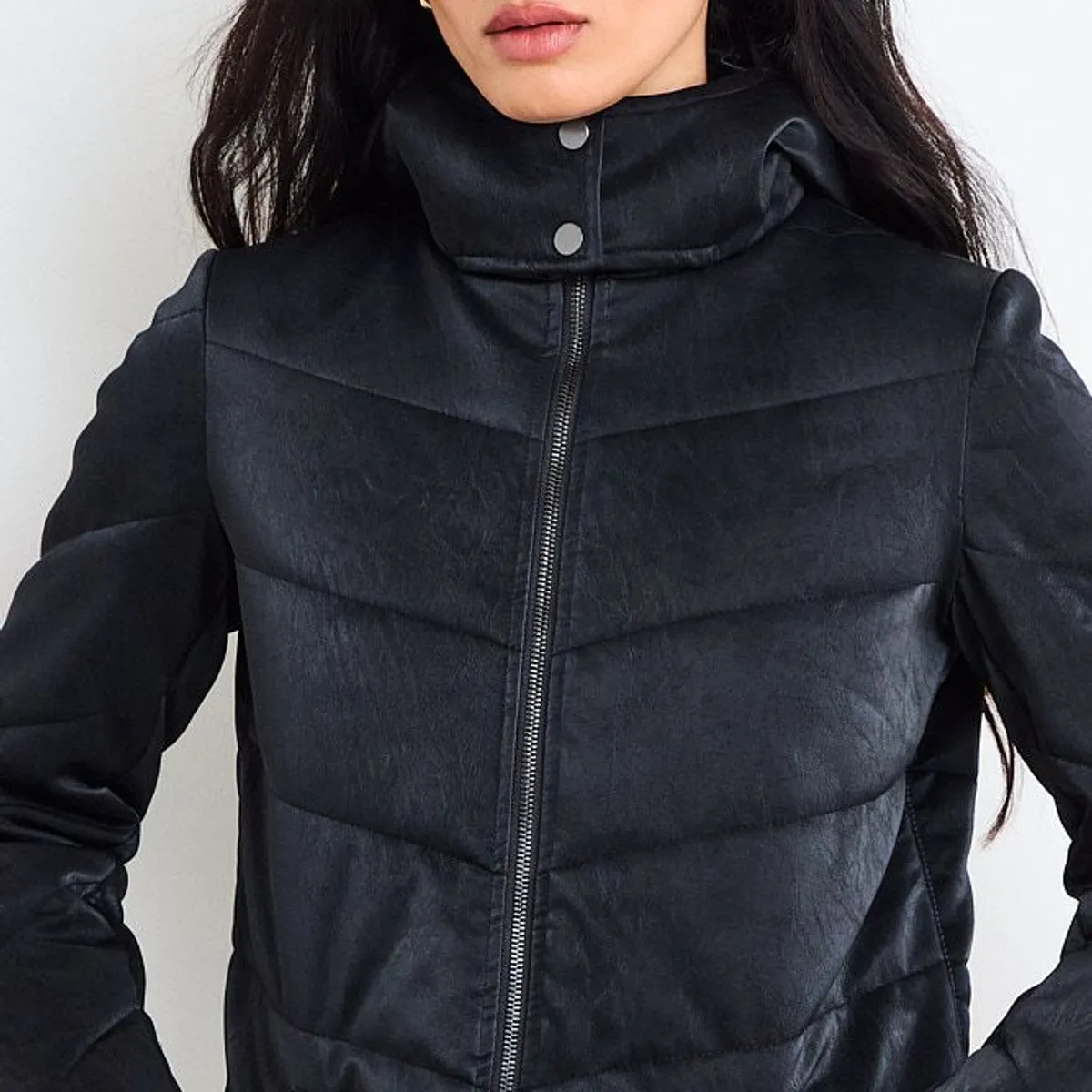 IO - Parka Lisa Mujer Negro Io
