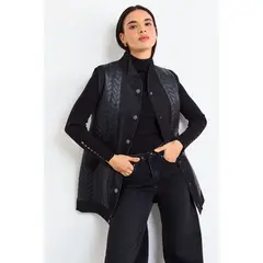 IO - Parka Lisa Mujer Negro