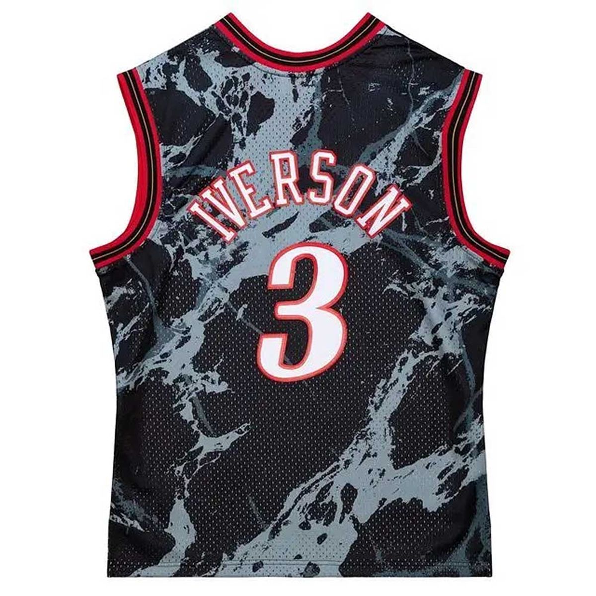 MITCHELL & NESS - Camiseta Mitchell and Ness Philadelphia 76ers Allen Iverson 3 Marble