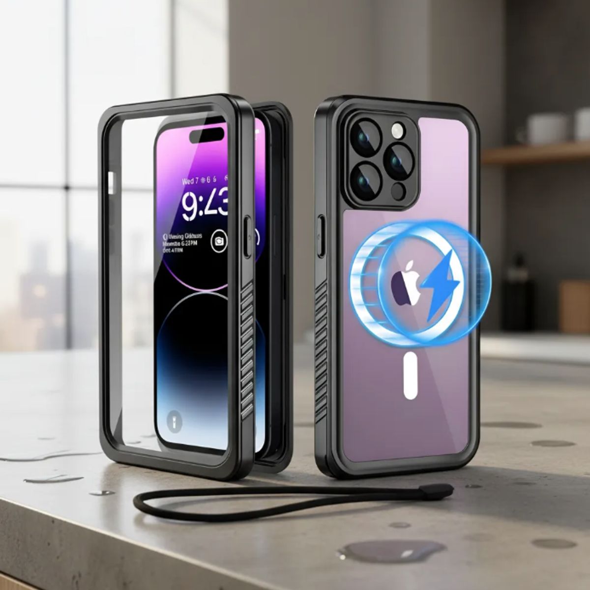 GENERICO - Carcasa 360 Sumergible Agua Outdoor Para iPhone 14 Pro Max