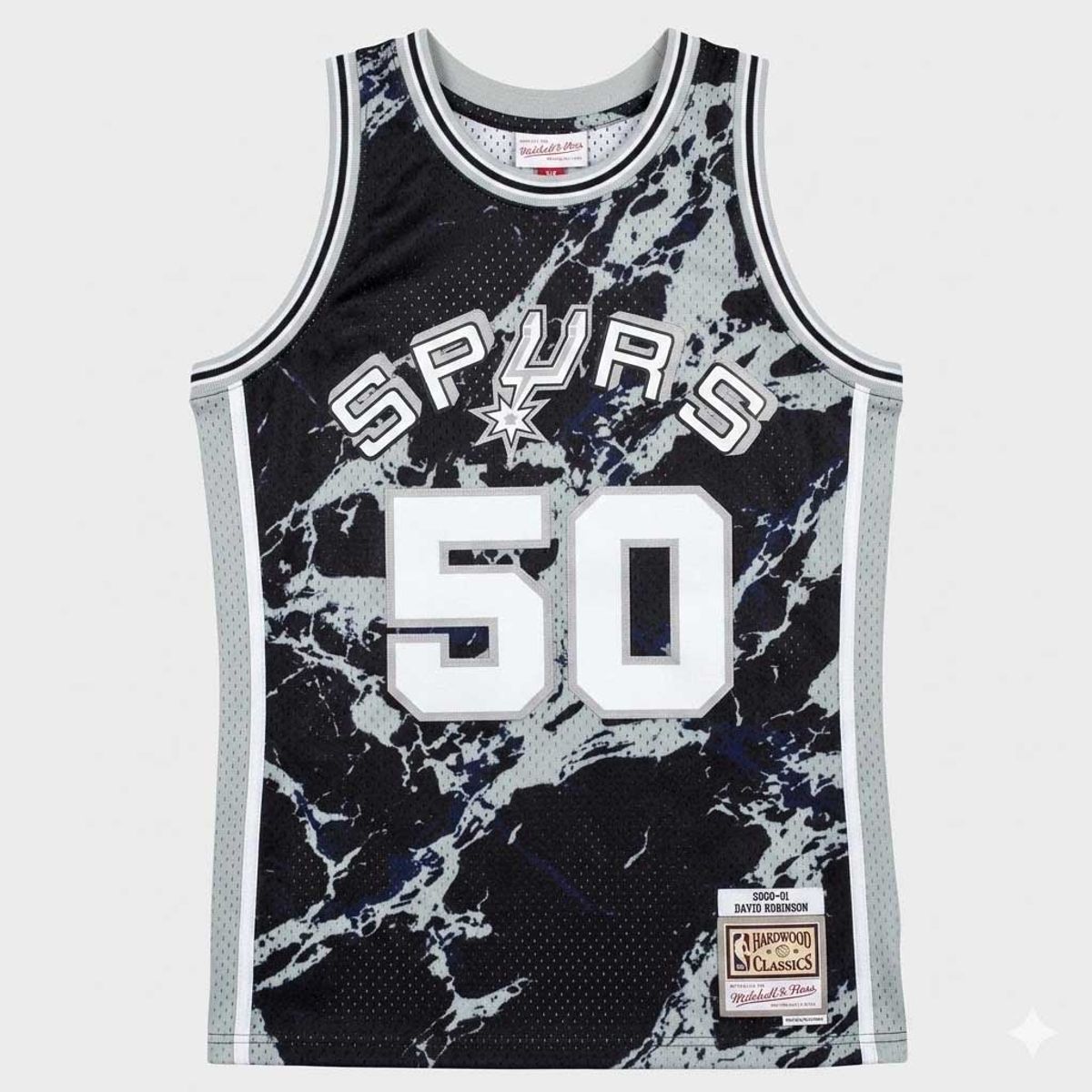 MITCHELL & NESS - Camiseta Mitchell and Ness San Antonio Spurs David Robinson 50 Marble