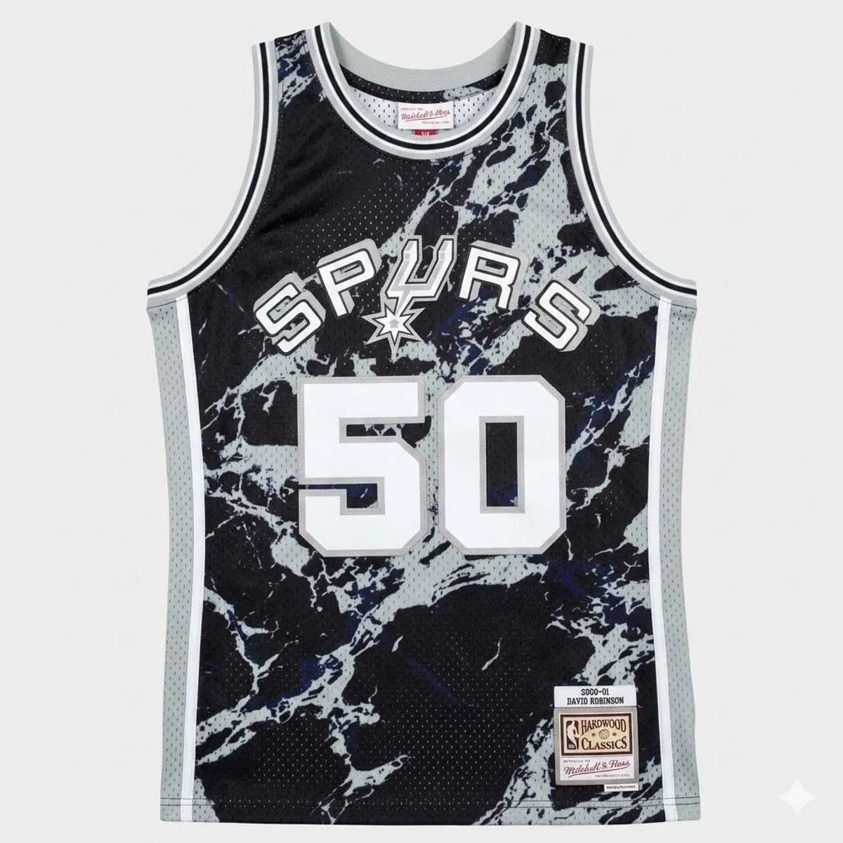 MITCHELL & NESS - Camiseta Mitchell and Ness San Antonio Spurs David Robinson 50 Marble