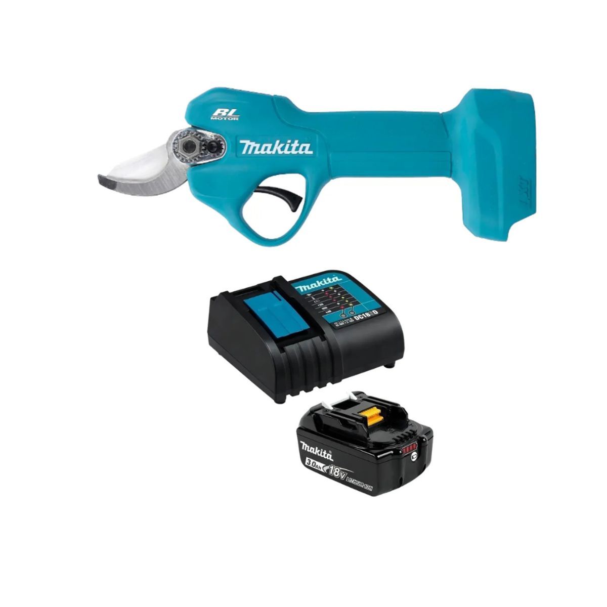 MAKITA - Kit Tijera Poda Inalámbrica 18v Carbat 3ah Makita Dup181sf