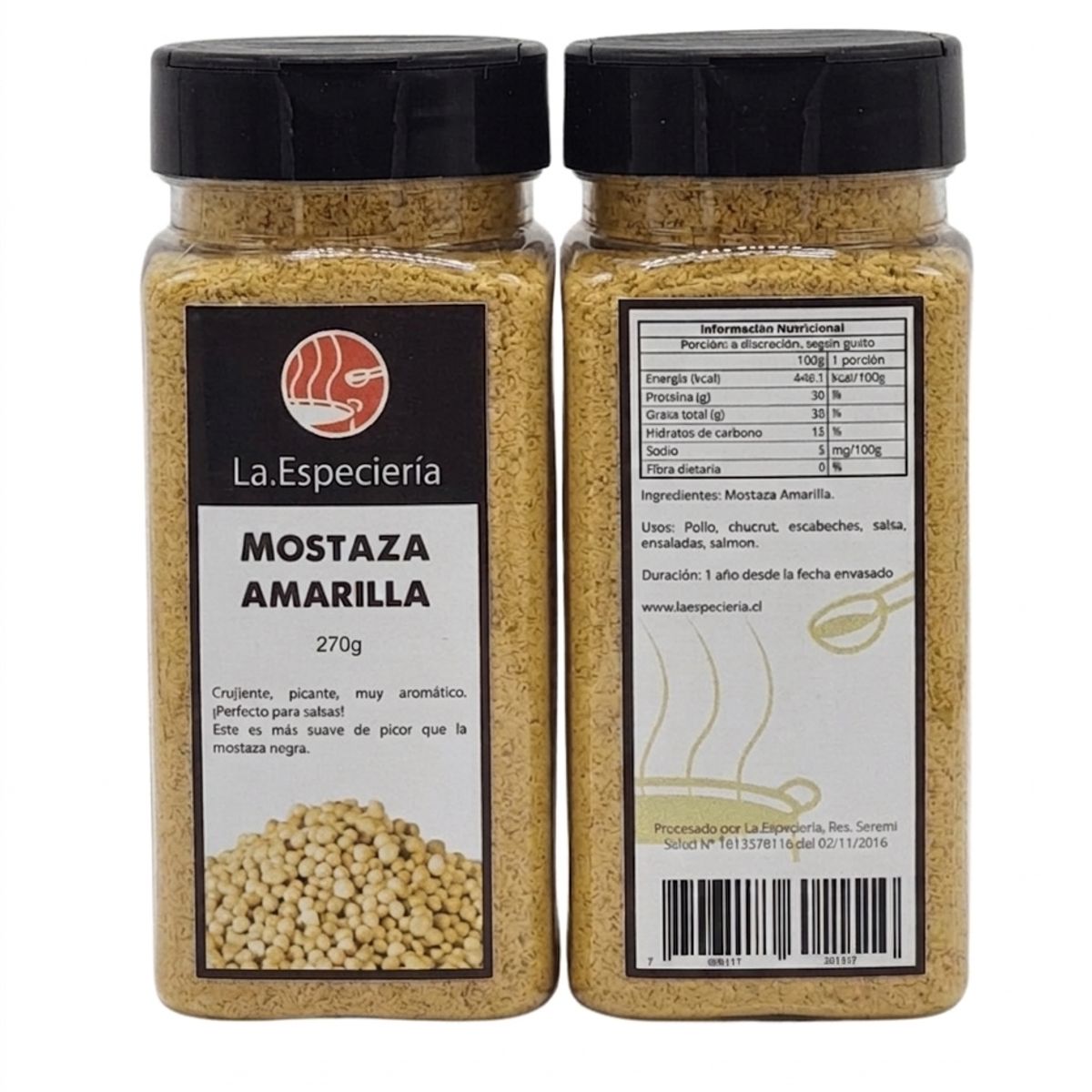 GENERICO - Mostaza Amarilla Molida 270g La Especiería