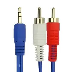 GENERICO - Cable De Audio Plug 3.5mm A 2 Rca 1,5 Metro