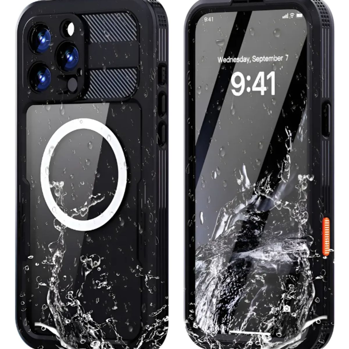 GENERICO - Carcasa Sumergible Blindada 360 Para Iphone 16 Pro