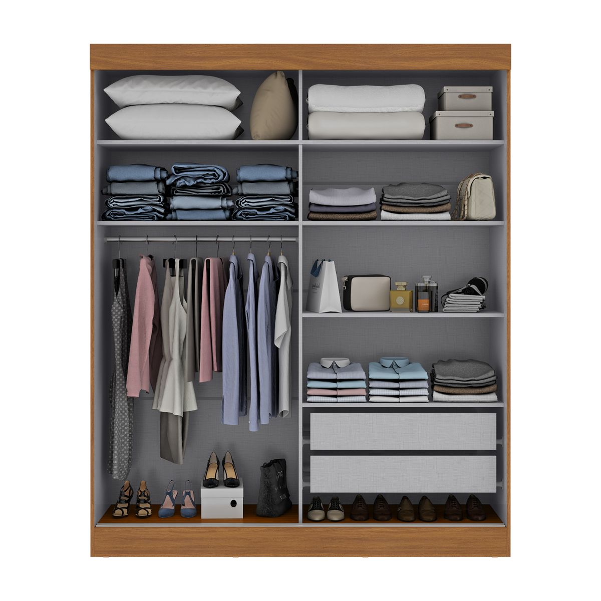 DI PORETTI - CLOSET CASA BLANCA 2P 2C 164x200x51