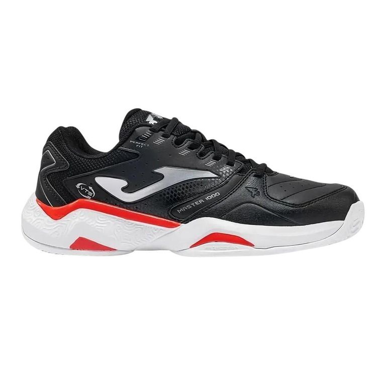 Zapatilla Padel Hombre Master 1000 Negro Rojo Negro 40