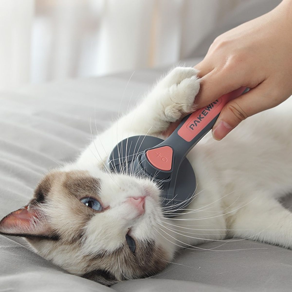 WAKESHOME - Cepillo Para Mascotas Extractor De Pelos Perros Y Gatos