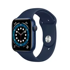 APPLE - Reloj Watch Series 6 44mm GPS Blue Aluminum Case Deep Navy Sport Band