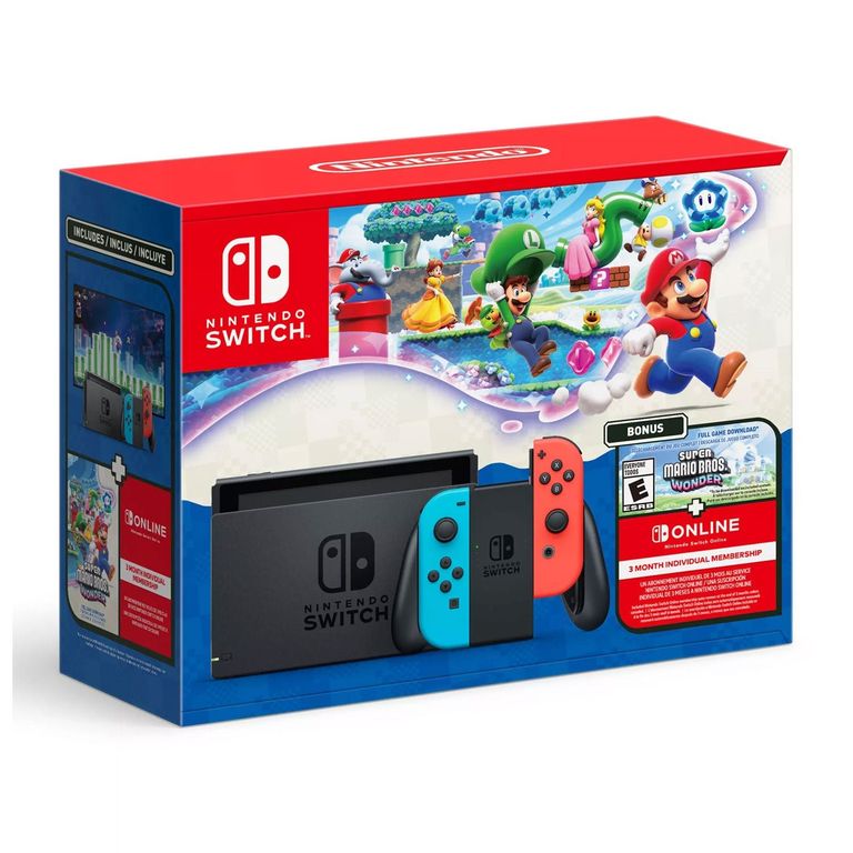 Consola Switch - Modelo Super Mario Bros. Wonder Bundle