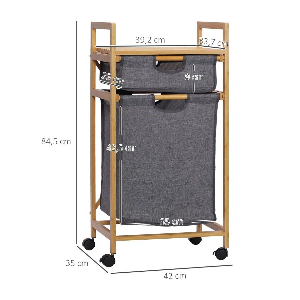 GENERICO - Carrito Organizador Lavanderia Multifuncional