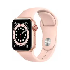 APPLE - Reloj Watch Series 6 40mm GPS + Wifi Gold Aluminum Case Pink Sand Sport Band