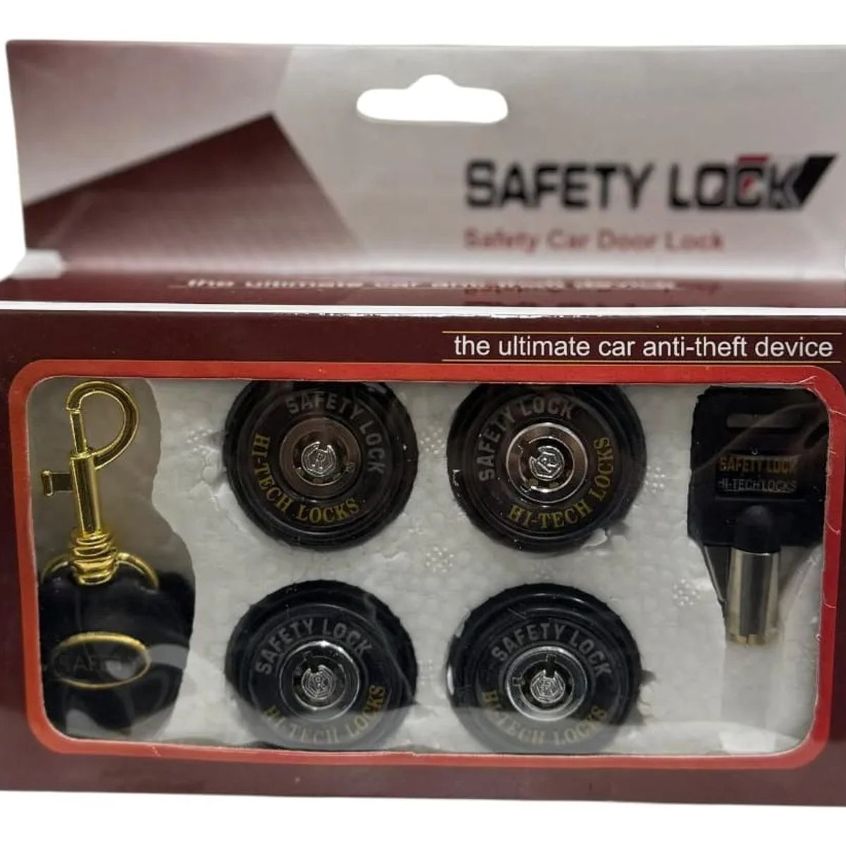 GENERICO - Kit De Chapas De Seguridad Para 4 Puertas De Auto