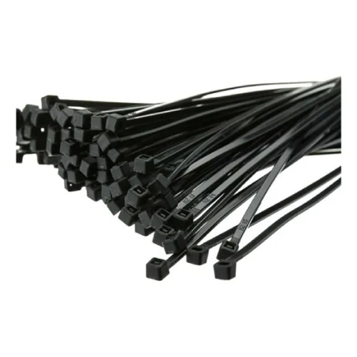 GENERICO - TIRRAP DE NYLON  3.6x200mm 100 Unidades Negro