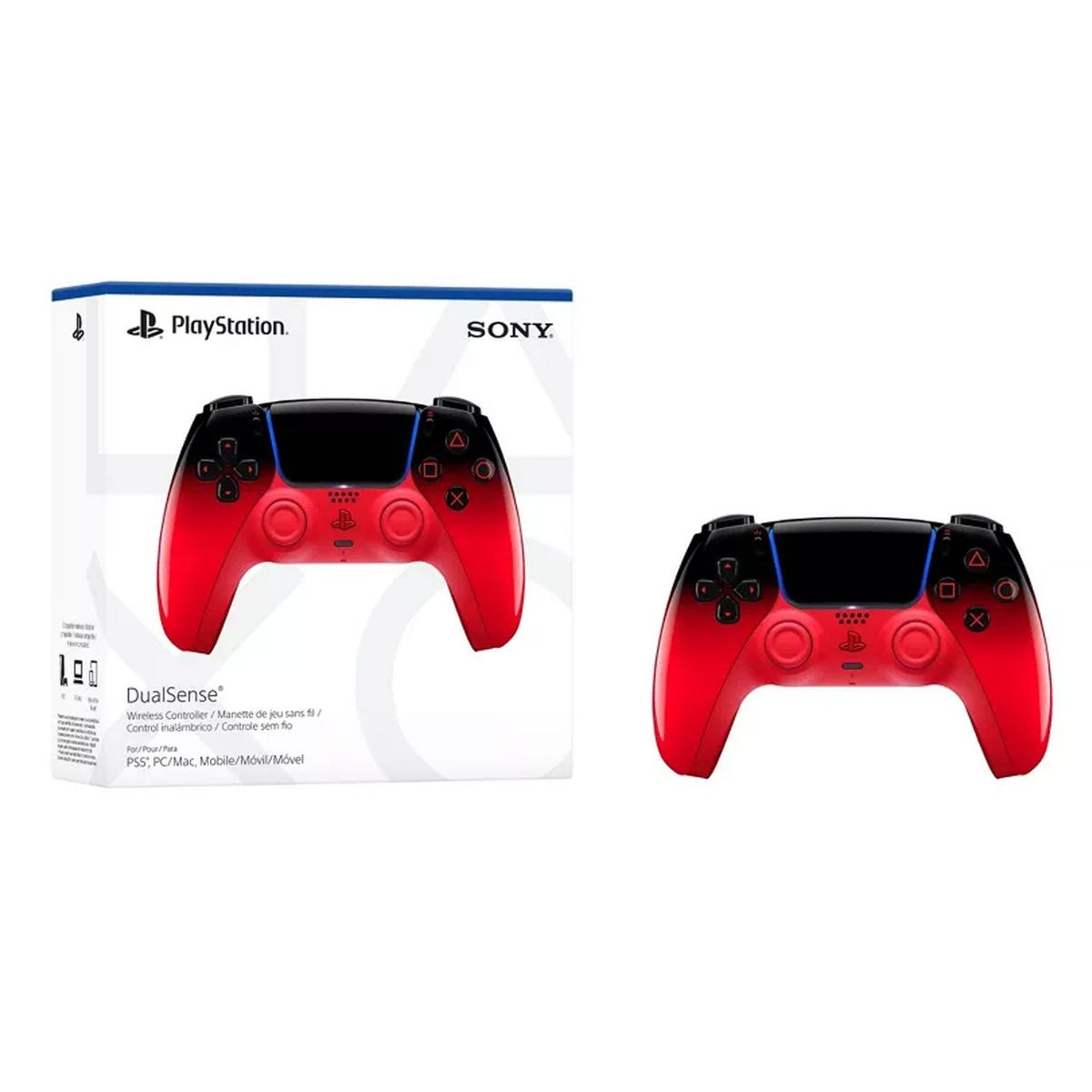 SONY - Control inalámbrico PS5 DualSense Techno Rojo