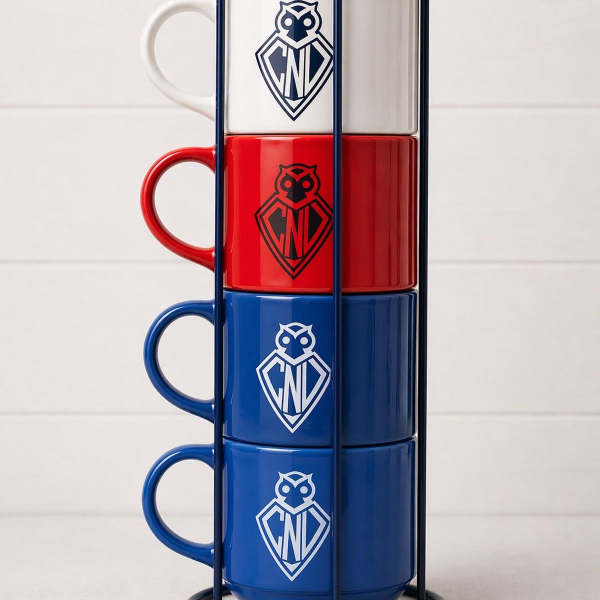 U DE CHILE - SET 4 TAZONES DE CERAMICA COLECCION U DE CHILE 400 ML