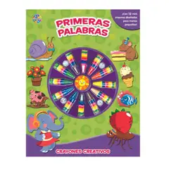 GENERICO - LIBRO CON CRAYONES MIS PRIMERA PALABRAS