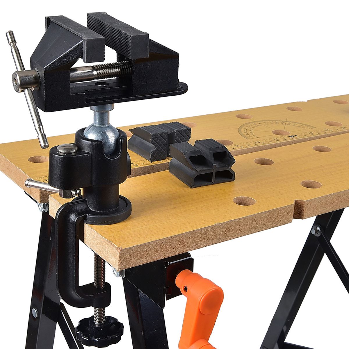 BANCO DE TRABAJO PORTATIL TACTIX 100 KG, marca TACTIX - Foto 2