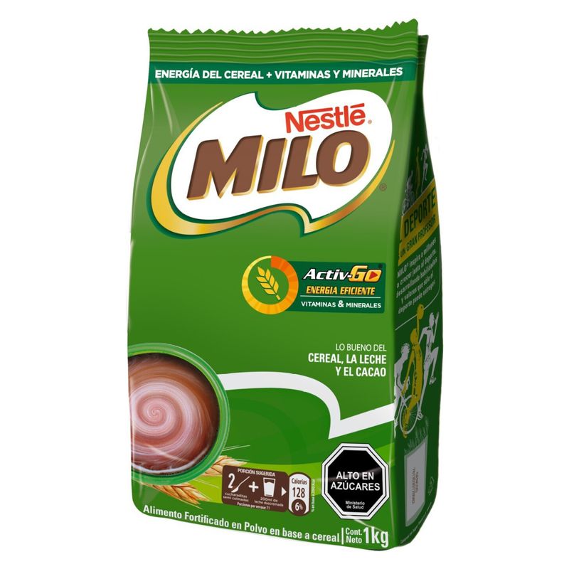 NESTLE - Saborizante MILO ACTIV-GO 1000g X2 Bolsas