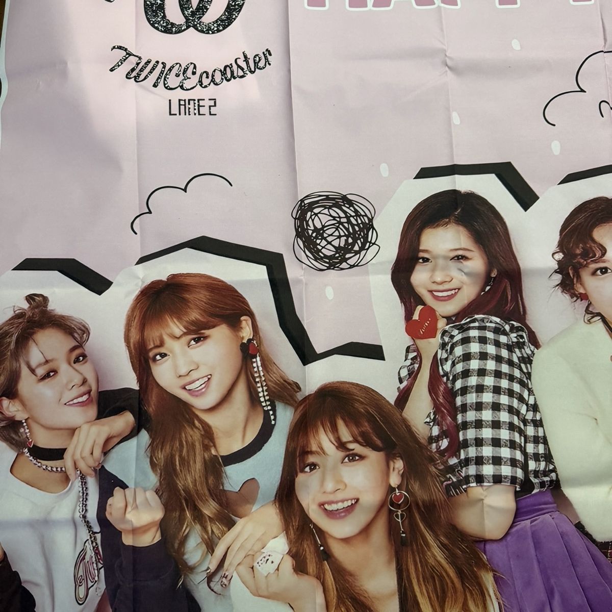 GENERICO - Tela Fondo Cumpleaños Kpop Twice Banner Tela 100x150cm