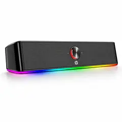 HP - Soundbar Multimedia Retro Iluminada RGB 6W / Aux / USB DHE-6003