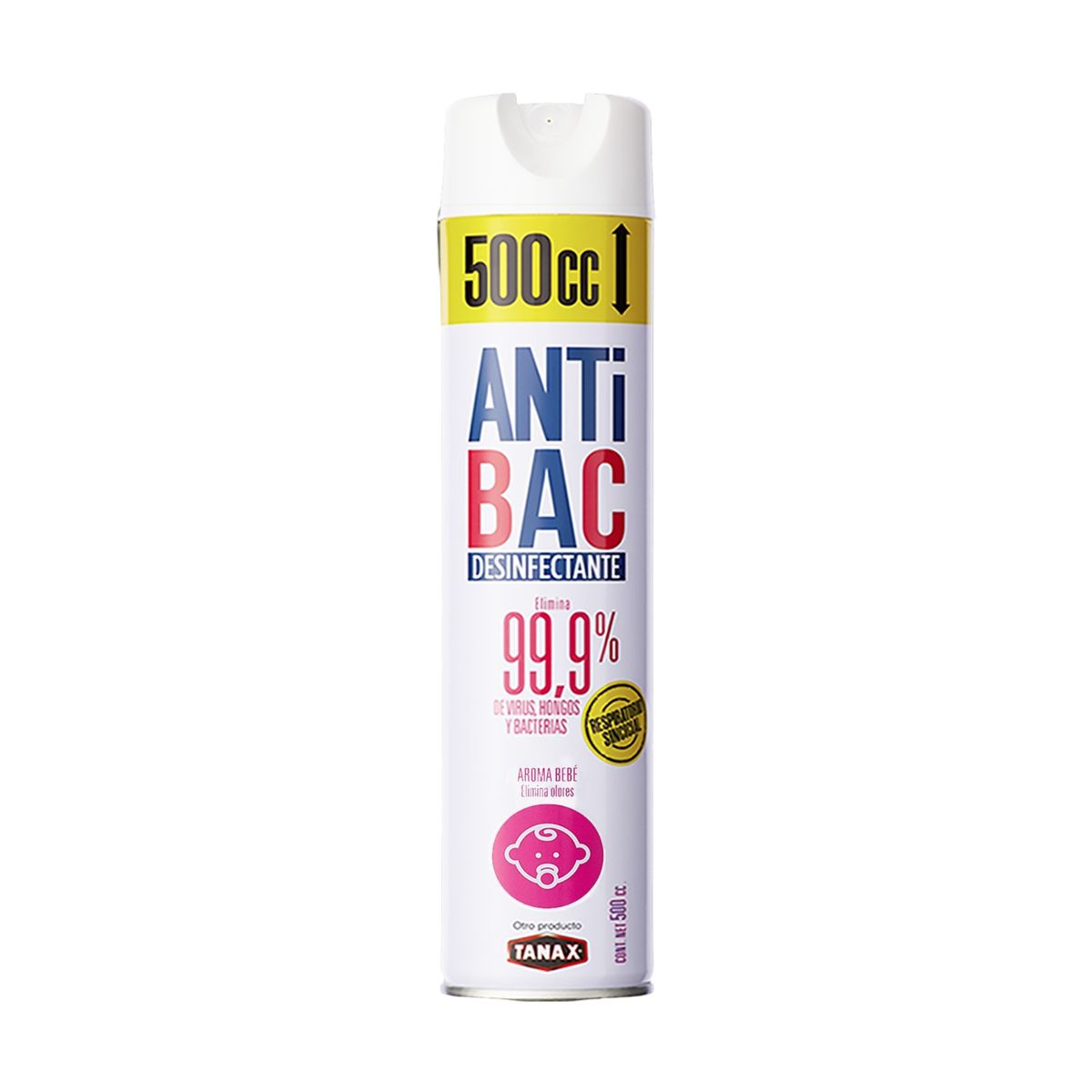 TANAX - DESINFECTANTE Aerosol BEBE 500CC ANTIBAC