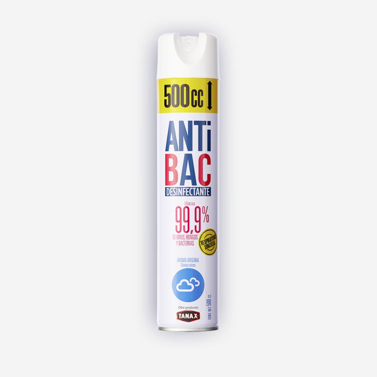 TANAX - DESINFECTANTE Aerosol ORIGINAL 500CC ANTIBAC